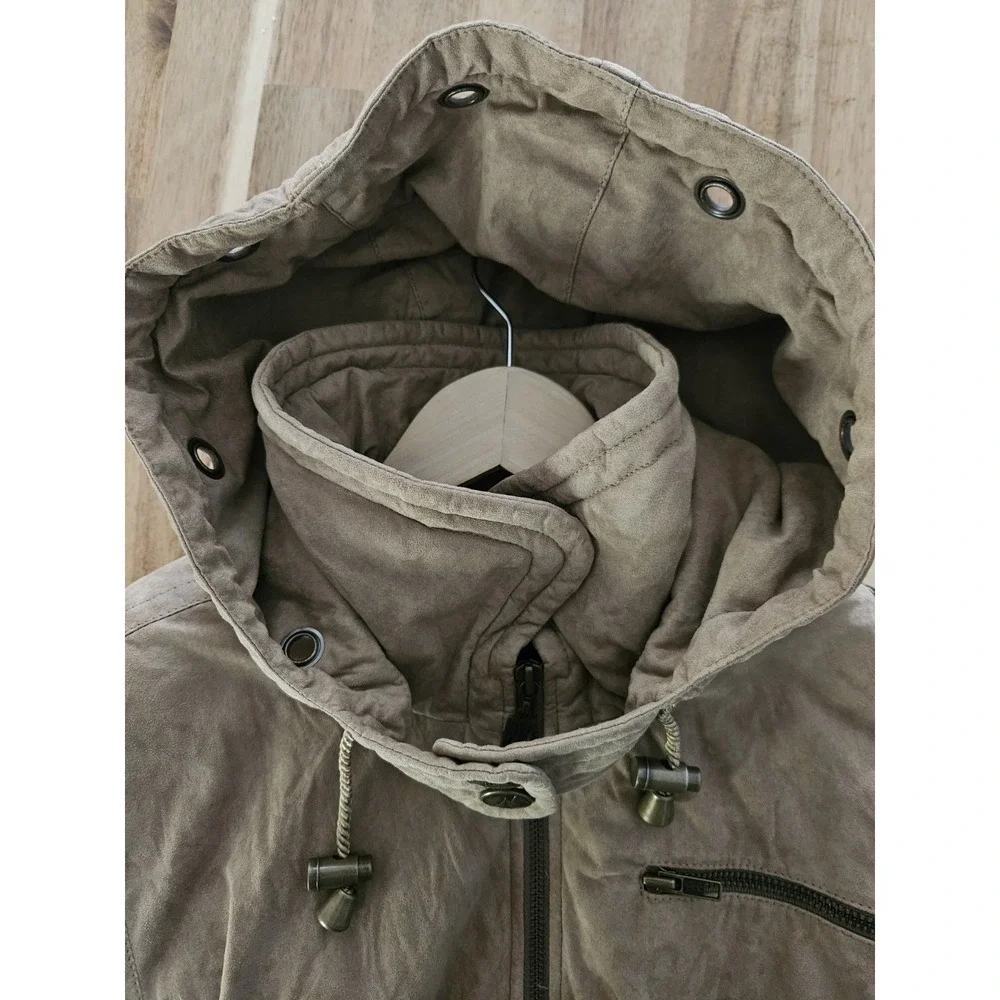 Skea Paris/Vail Women's Vintage Parka Ski Snow Jacket‎ Size 4 Brown Faux Suede